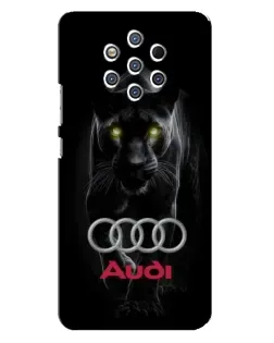 Чохол для Nokia 9 з картинкою «Пантера та Audi»
