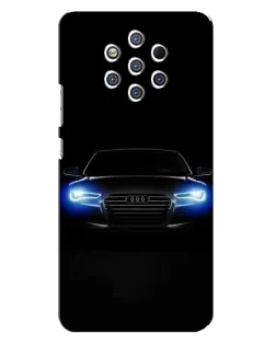 Чохол для Nokia 9 з картинкою «Audi в неоні»