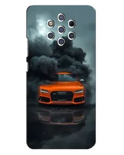 Чохол для Nokia 9 з картинкою «Audi у хмарах диму»