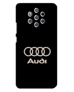 Чохол для Nokia 9 з картинкою «Audi — золотий логотип»