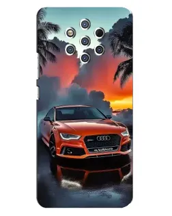 Чохол для Nokia 9 з картинкою «Audi — захід сонця»