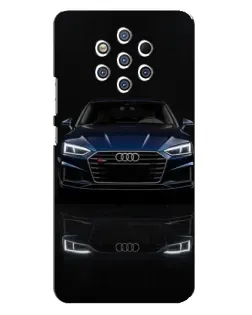 Чохол для Nokia 9 з картинкою «Audi — нічне відображення»