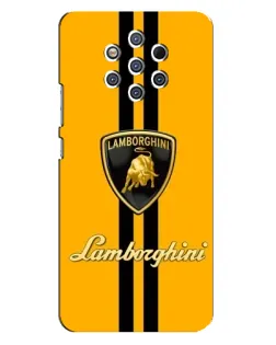 Чохол для Nokia 9 з картинкою «Lamborghini Stripe жовтий»