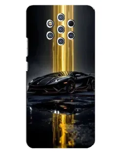 Чохол для Nokia 9 з картинкою «Нічний Lamborghini драйв»