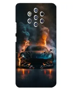 Чохол для Nokia 9 з картинкою «Lamborghini димна естетика»
