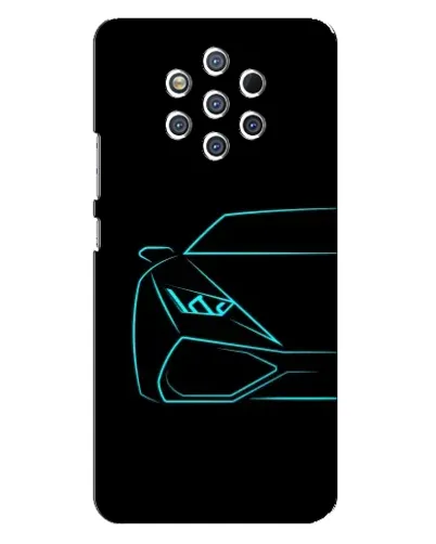Чохол для Nokia 9 з картинкою «Блакитний силует Lamborghini» Чохол для Nokia 9 з картинкою «Блакитний силует Lamborghini»