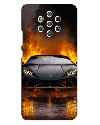 Чохол для Nokia 9 з картинкою «Lamborghini у вогні» Чохол для Nokia 9 з картинкою «Lamborghini у вогні»