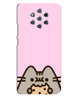Чохол для Nokia 9 з картинкою «Pusheen та печиво» Чохол для Nokia 9 з картинкою «Pusheen та печиво»