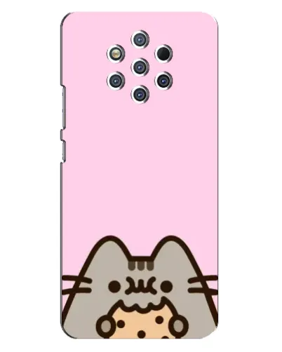 Чохол для Nokia 9 з картинкою «Pusheen та печиво»