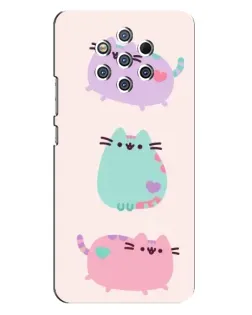 Чохол для Nokia 9 з картинкою «Pusheen тріо» Чохол для Nokia 9 з картинкою «Pusheen тріо»