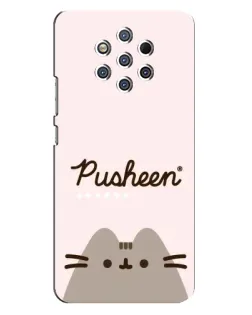 Чохол для Nokia 9 з картинкою «Pusheen логотип»
