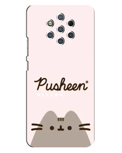 Чохол для Nokia 9 з картинкою «Pusheen логотип»