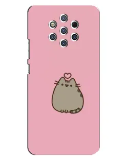 Чохол для Nokia 9 з картинкою «Pusheen серце»