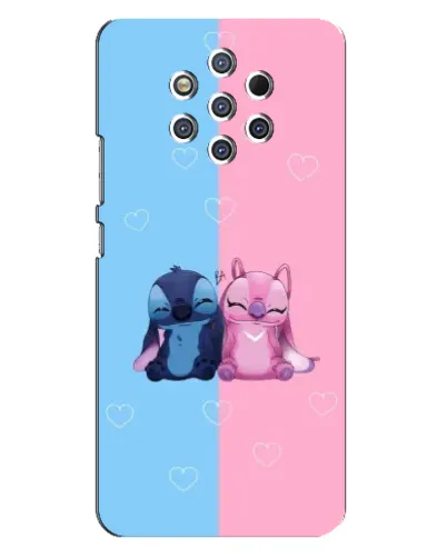Чехол для Nokia 9 с картинкой «Stitch и Angel Love»