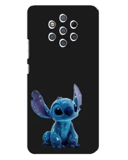 Чехол для Nokia 9 с картинкой «Стич на черном»