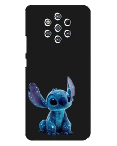 Чехол для Nokia 9 с картинкой «Стич на черном»
