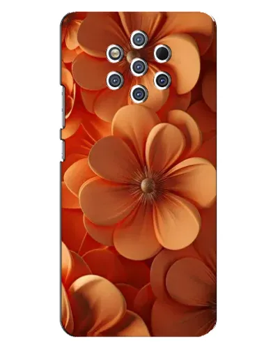 Чохол для Nokia 9 з картинкою «Помаранчева макро квітка»