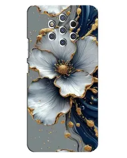 Чохол для Nokia 9 з картинкою «Біла квітка та золотий флюїд» Чохол для Nokia 9 з картинкою «Біла квітка та золотий флюїд»