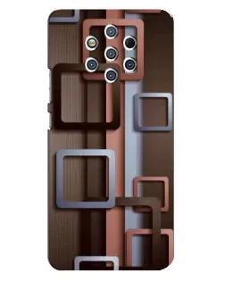 Чохол для Nokia 9 з картинкою «Коричневі об'ємні квадрати» Чохол для Nokia 9 з картинкою «Коричневі об'ємні квадрати»