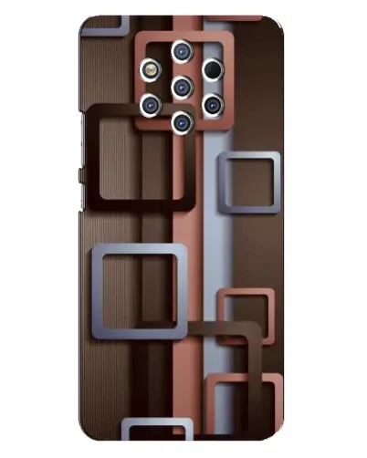 Чохол для Nokia 9 з картинкою «Коричневі об'ємні квадрати» Чохол для Nokia 9 з картинкою «Коричневі об'ємні квадрати»