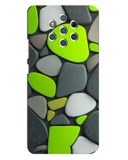 Чохол для Nokia 9 з картинкою «Яскрава неонова галька»