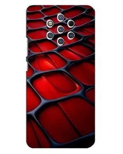Чохол для Nokia 9 з картинкою «Червона глянцева сітка»