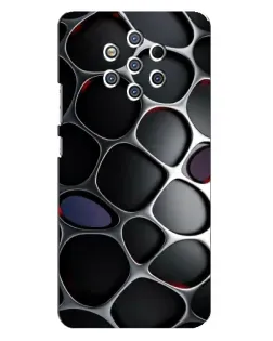 Чохол для Nokia 9 з картинкою «Об'ємна темна решітка»