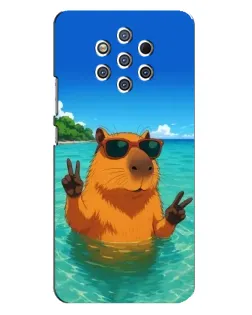 Чохол для Nokia 9 з картинкою «Морська капібара»