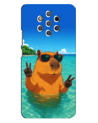 Чохол для Nokia 9 з картинкою «Морська капібара»