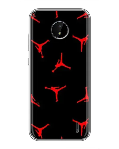 Чохол для Nokia C10 з картинкою «Jordan Red Pattern» Чохол для Nokia C10 з картинкою «Jordan Red Pattern»