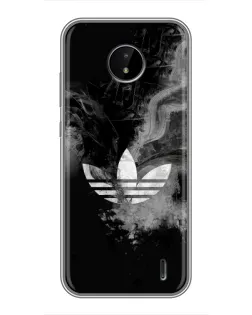 Чохол для Nokia C10 з картинкою «Абстрактний дим Adidas»