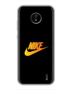 Чохол для Nokia C10 з картинкою «Золотий логотип Nike»