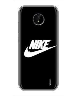 Чехол для Nokia C10 с картинкой «Мазки краски Nike»