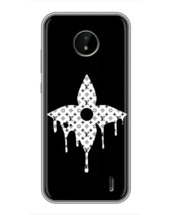 Чохол для Nokia C10 з картинкою «Квіткова монограма»