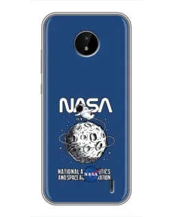 Чохол для Nokia C10 з картинкою «NASA — місячна місія»
