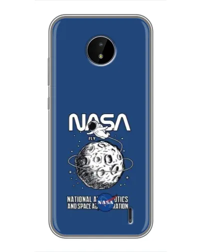 Чохол для Nokia C10 з картинкою «NASA — місячна місія»