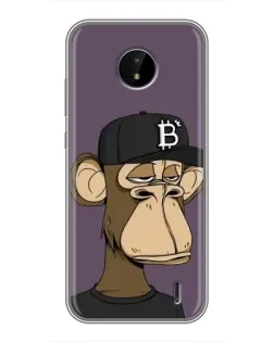 Чохол для Nokia C10 з картинкою «Bored Ape в кепці»