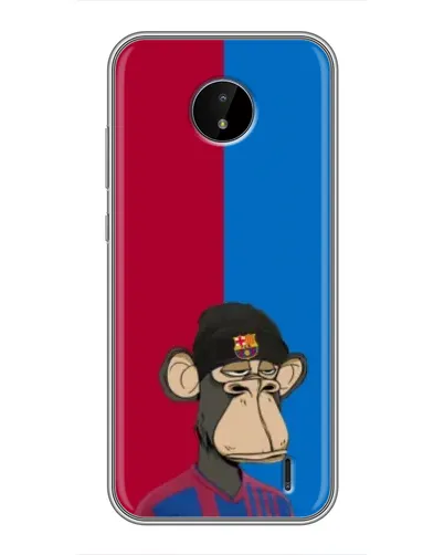 Чохол для Nokia C10 з картинкою «Bored Ape — фанат Барси»