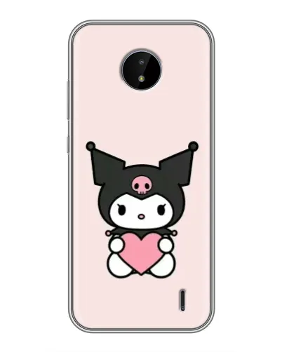 Чохол для Nokia C10 з картинкою «Kuromi та серце»