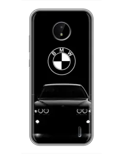 Чехол для Nokia C10 с картинкой «BMW — взгляд из темноты»