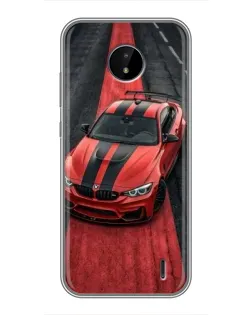Чехол для Nokia C10 с картинкой «BMW на красной дорожке»