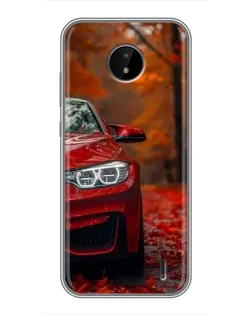 Чехол для Nokia C10 с картинкой «Осенняя BMW M4»