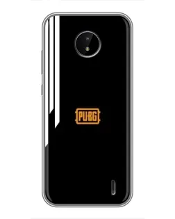 Чехол для Nokia C10 с картинкой «PUBG — вертикальные линии»