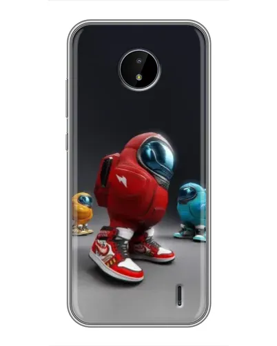 Чехол для Nokia C10 с картинкой «Among Us — 3D стиль»