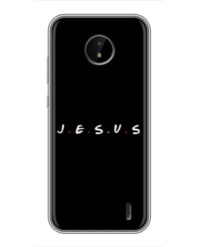 Чехол для Nokia C10 с картинкой «Точки веры J.E.S.U.S.» Чехол для Nokia C10 с картинкой «Точки веры J.E.S.U.S.»