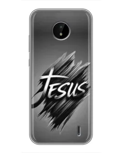 Чехол для Nokia C10 с картинкой «Надпись Jesus Graffiti»
