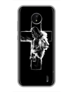 Чехол для Nokia C10 с картинкой «Сияющий крест Jesus»