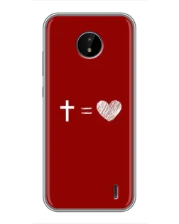 Чехол для Nokia C10 с картинкой «Уравнение любви»