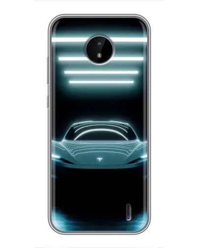 Чохол для Nokia C10 з картинкою «Tesla в неоні» Чохол для Nokia C10 з картинкою «Tesla в неоні»