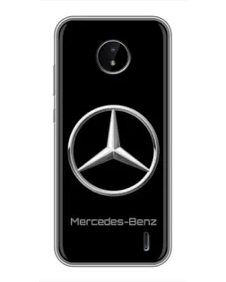 Чехол для Nokia C10 с картинкой «Mercedes Silver Logo»